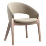 Curved Barrel Accent Chair