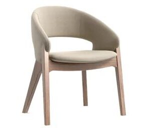 Curved Barrel Accent Chair