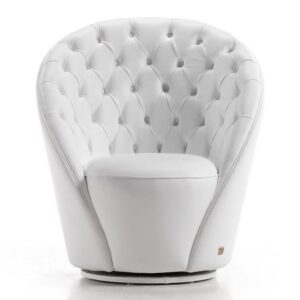 Tufted Swivel Barrel Chair