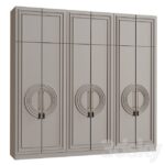 Modern Classical Wardrobe with Circular Carving