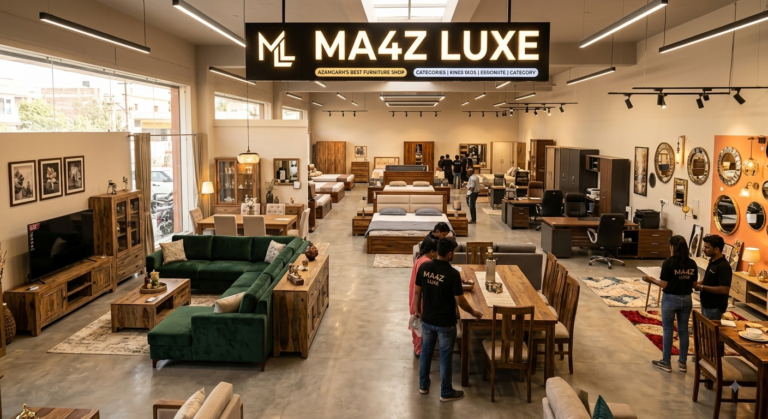 Azamgarh’s Biggest Luxury Furniture Showroom  Sofa, Bed, Dining & Office Furniture